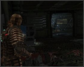 Idziemy w kierunku zbrojowni, gdy pozbędziemy się wszystkich wrogów, przeszukajmy to pomieszczenie - Martwy po przybyciu (cz.1) | Rozdział 09 | Solucja Dead Space - Dead Space - poradnik do gry