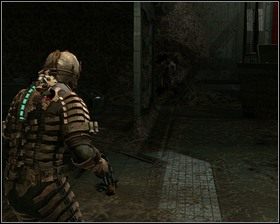 Wchodzimy do mesy, znajdziemy tam dwa pojemniki - Koniec dni (cz.1) | Rozdział 10 | Solucja Dead Space - Dead Space - poradnik do gry