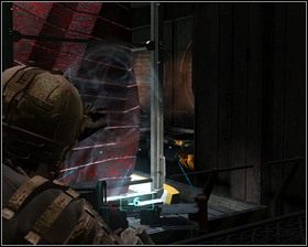 Używając kinezy przesuwamy Znak po szynach i umieszczamy go na platformie na drugim końcu torów - Alternatywne rozwiązania (cz.1) | Rozdział 11 | Solucja Dead Space - Dead Space - poradnik do gry