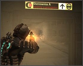 Wracamy do sterowni gdzie aktywowaliśmy grawitację, obok są drzwi, idziemy platformą do góry - Alternatywne rozwiązania (cz.2) | Rozdział 11 | Solucja Dead Space - Dead Space - poradnik do gry