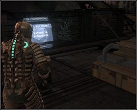 Przesuwamy podnośnik za pomocą kinezy w pobliże wahadłowca - Martwa przestrzeń (cz.1) | Rozdział 12 | Solucja Dead Space - Dead Space - poradnik do gry