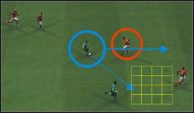 1 - Podania prostopadłe | Formacje i rozgrywanie | Pro Evolution Soccer 2009 - Pro Evolution Soccer 2009 - poradnik do gry