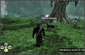 Miejsce kopania, tuż obok drzewa (nakieruje Cię pies). - Wyspa Skarbów i Zagłady | Misje poboczne w Fable II - Fable II - poradnik do gry