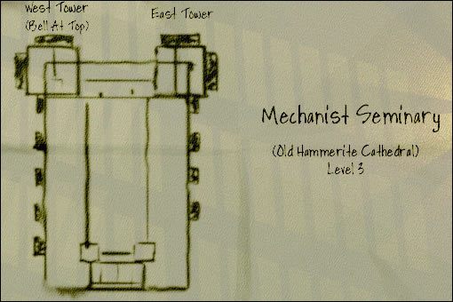 Przechodzimy jednak tymi obok na zewnątrz i po schodach w miejsce gdzie będziemy mogli spokojnie podsłuchać tyrady szeryfa - 05: Eavesdropping | Thief 2 The Metal Age - Thief 2: The Metal Age - poradnik do gry