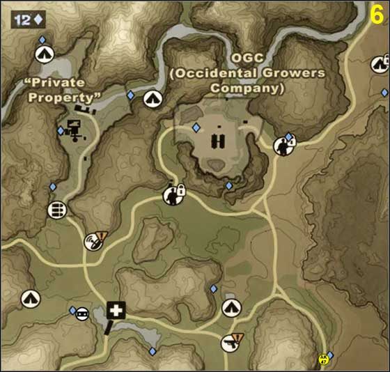 3 - Leboa-Sako - Sektory 4-6 | Mapy w Far Cry 2 - Far Cry 2 - poradnik do gry