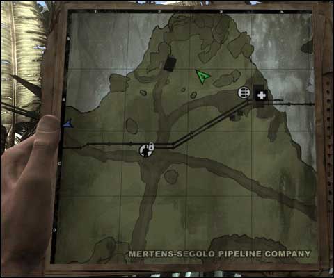 Kiedy znajdziesz się na miejscu, podłóż ładunek wybuchowy pod pompę i zdetonuj go - Misja III - Rurociąg | Akt II w Far Cry 2 - Far Cry 2 - poradnik do gry