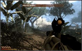 Po wykonaniu poprzedniego zadania zgłosi się do Ciebie dziennikarz Reuben Oluwagembi, który poprosi Cię o spotkanie w barze Mikea - Finał | Akt II w Far Cry 2 - Far Cry 2 - poradnik do gry