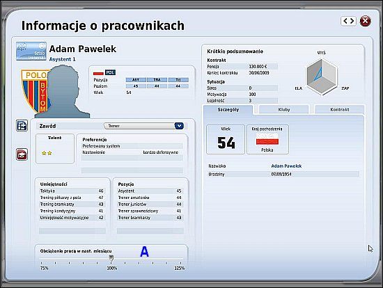 1 - Kadra i podział obowiązków (cz.1) - Drużyna - FIFA Manager 09 - poradnik do gry