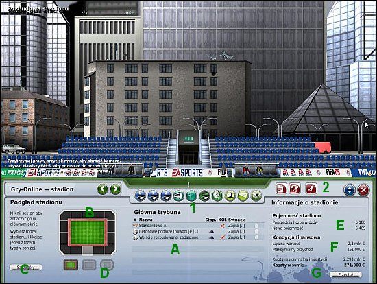 Rozbudowa stadionu w Fifa Manager 09 jest bardzo podobna, jak w częściach poprzednich - Stadion (cz.1) - Klub - FIFA Manager 09 - poradnik do gry