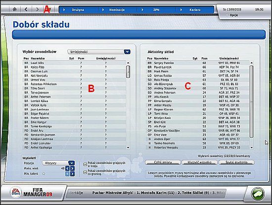 Prowadzenie reprezentacji narodowej to jeden z najbardziej zaniedbanych elementów Fifa Managera 09 - Reprezentacja - FIFA Manager 09 - poradnik do gry
