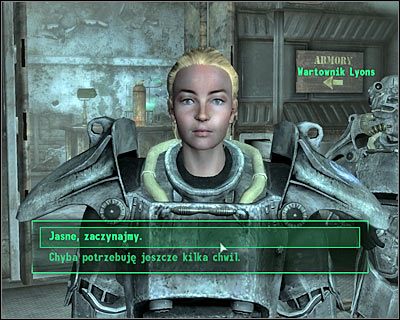 Wysłuchaj planu działania od Sary , a także zwróć uwagę na wielkiego robota , który transportowany jest na powierzchnię - QUEST 13 - Zabierać to! (cz.1) | Główne questy Fallout 3 - Fallout 3 - poradnik do gry