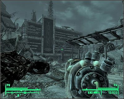 Udaj się do frontowych drzwi i potwierdź chęć przeniesienia się do lokacji Vault-Tec - dział obsługi gości - Dom Agathy - Pieśń Agathy | Questy poboczne Fallout 3 - Fallout 3 - poradnik do gry