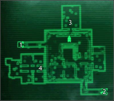 Oznaczenia: 1 - drzwi na Dziedziniec - Mapy szczegółowe - Cytadela | Świat gry Fallout 3 - Fallout 3 - poradnik do gry