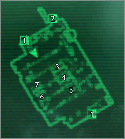 Oznaczenia: 1 - drzwi do Stołecznych Pustkowii - Mapy szczegółowe - Rivet City | Świat gry Fallout 3 - Fallout 3 - poradnik do gry