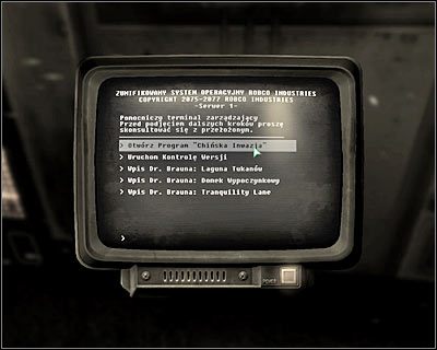Wprowadzenie poprawnej kombinacji spowoduje pojawienie się w pomieszczeniu terminalu komputerowego - Fallout 3: Tranquility Lane - Fallout 3 - poradnik do gry