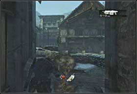 Zanim wyjdziesz z budynku będziesz musiał uporać się z kilkoma Tickerami - Barykady dróg (cz.1) | Ostrze włóczni | Gears of War 2 - Gears of War 2 - poradnik do gry