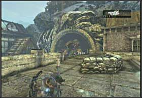 Zejdź na dół i poczekaj aż Jack otworzy zamknięte dotychczas drzwi - Barykady dróg (cz.2) | Ostrze włóczni | Gears of War 2 - Gears of War 2 - poradnik do gry