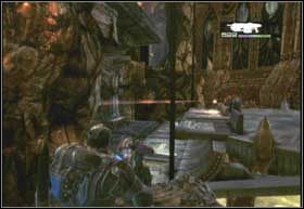 Jeżeli zdecydujesz się zejście po schodach, otrzymasz polecenie znalezienia dwóch paneli sterowania windą i uruchomienia ich - Nie ma odwrotu | Rój | Gears of War 2 - Gears of War 2 - poradnik do gry