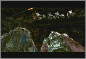 Rozpraw się z bumerami i idź za resztą oddziału do bocznego wyjścia - Nie ma odwrotu | Rój | Gears of War 2 - Gears of War 2 - poradnik do gry