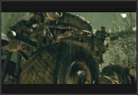 Brzytwograd uszkodził nieco czołg, który wymaga teraz nieco uwagi - Nagłe przebudzenie (cz.2) | Nadciągająca burza | Gears of War 2 - Gears of War 2 - poradnik do gry