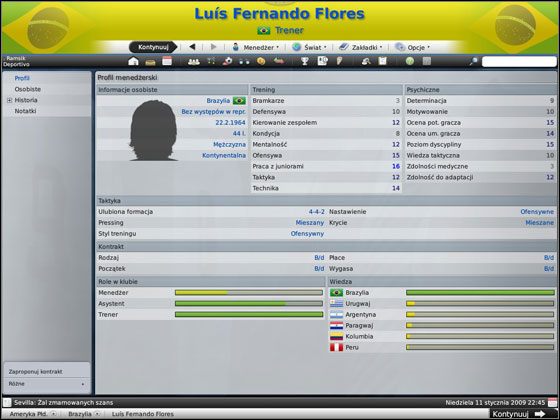 W związku z powyższym opisywanie po raz drugi tego samego jest zbędne - Trenerzy | Współpracownicy w Football Manager 2009 - Football Manager 2009 - poradnik do gry