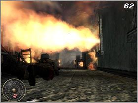 W trakcie brawurowej ucieczki zawali się nadpalony strop, przygważdżając Cię do podłogi - Wendeta (cz.1) | Kampania Call of Duty World at War - Call of Duty: World at War - poradnik do gry