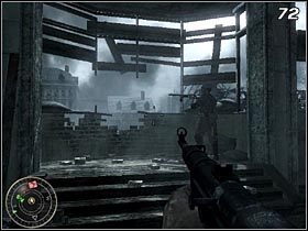 Wraz z sierżantem wbiegnij do najbliższego budynku - Wendeta (cz.2) | Kampania Call of Duty World at War - Call of Duty: World at War - poradnik do gry