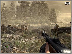 W tym momencie można dokonać wyboru dalszej drogi, skręcając w lewo lub w prawo - Ich kraj, ich krew (cz.1) | Kampania Call of Duty World at War - Call of Duty: World at War - poradnik do gry