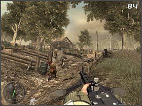 Okoliczny teren patrolują cztery niemieckie czołgi - Ich kraj, ich krew (cz.1) | Kampania Call of Duty World at War - Call of Duty: World at War - poradnik do gry