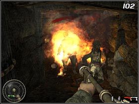 Tutaj nawiążesz pierwszy kontakt z Japończykami - Spalić ich | Kampania Call of Duty World at War - Call of Duty: World at War - poradnik do gry