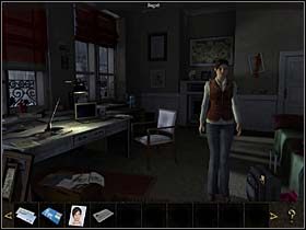 Podchodzi do kominka (zbliżenie), na którym stoją fotografie bliskich jej osób i przesuwa gałkę zamykającą dopływ powietrza w prawo - Paryż, 3 listopada 2008 - Mieszkanie Sylvie - Chronicles of Mystery: Rytuał Skorpiona - poradnik do gry