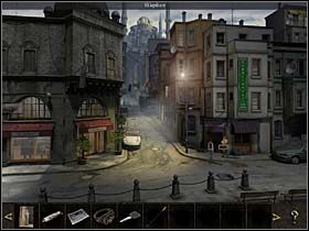 2 - Uliczki przy galerii; podwórko; galeria sztuki - Istambuł, 6 listopada 2008 - Chronicles of Mystery: Rytuał Skorpiona - poradnik do gry