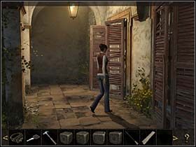 2 - Dziedziniec; podcienia - Watykan, 8 listopada 2008 - Chronicles of Mystery: Rytuał Skorpiona - poradnik do gry