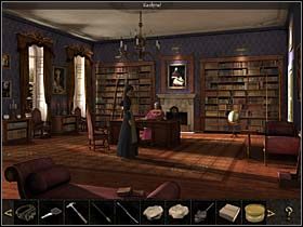 Wreszcie podchodzi do ochroniarza i otrzymuje zezwolenie na posprzątanie u eminencji - Pomieszczenie gospodarcze; hol; gabinet kardynała - Watykan, 8 listopada 2008 - Chronicles of Mystery: Rytuał Skorpiona - poradnik do gry