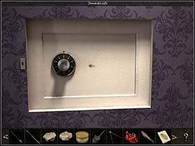 Kluczyk ów wtyka w zamek sprytnie zainstalowany z lewej strony ramy - Gabinet kardynała; szczyt muru, ulica - Watykan, 8 listopada 2008 - Chronicles of Mystery: Rytuał Skorpiona - poradnik do gry