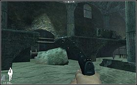 Powalony fragment betonowej płyty, umożliwiający wejście na balkon - Etap II - Siena (cz.1) | Quantum of Solace - Quantum of Solace - poradnik do gry