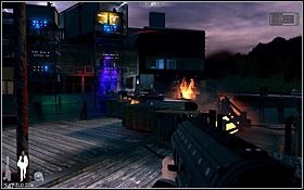 Będziesz mieć tylko minutę na opuszczenie lokacji i zakończenie misji (przebiegając przez eksplodujące molo i przeskakując na końcu - obok pojazdu - nad wolną przestrzenią) - Etap III - Opera House (cz.2) | Quantum of Solace - Quantum of Solace - poradnik do gry