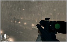 Etap rozpoczynasz na dachu, pełniąc rolę snajpera - Etap VII - Science Center Exterior (cz.1) | Quantum of Solace - Quantum of Solace - poradnik do gry