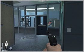 Następnie przejdź przez kolejne drzwi zamknięte elektronicznym zamkiem - Etap IX - Miami Airport (cz.1) | Quantum of Solace - Quantum of Solace - poradnik do gry