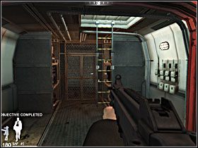 Na końcu znajduje się drabina, skorzystaj z niej - Etap X - Montenegro Train (cz.2) | Quantum of Solace - Quantum of Solace - poradnik do gry