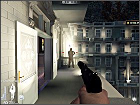 Po drugiej stronie natkniesz się na pierwszego oponenta, oznaczonego numerkiem jeden - Etap XI - Casino Royale (cz.1) | Quantum of Solace - Quantum of Solace - poradnik do gry