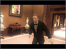 Włączy się tam krótka scenka, podczas której nie będziesz mógł sterować Bondem - Etap XII - Casino Poison | Quantum of Solace - Quantum of Solace - poradnik do gry