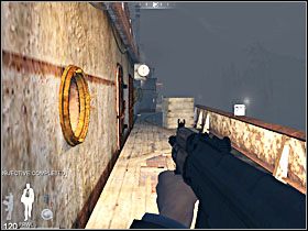 Omiń wszystkie przeszkody/osłony i skieruj się na prawą burtę - Etap XIII - Barge (cz.2) | Quantum of Solace - Quantum of Solace - poradnik do gry