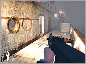 Spowoduje to wielką eksplozję, a drzwi wylecą z hukiem, umożliwiając Ci wejście - Etap XIII - Barge (cz.2) | Quantum of Solace - Quantum of Solace - poradnik do gry