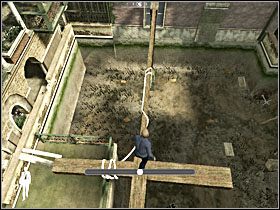 Następnie, utrzymując równowagę, przejdź na drugi koniec i wejdź do budynku [03] - Etap XIV - Venice (cz.2) | Quantum of Solace - Quantum of Solace - poradnik do gry