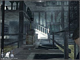 Będąc w środku, skręć w lewo, następnie w prawo, wyeliminuj dwóch przeciwników i skieruj się na schody - Etap XIV - Venice (cz.2) | Quantum of Solace - Quantum of Solace - poradnik do gry