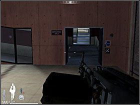 Teraz już możesz skierować się do drzwi, z których wybiegli ostatni napastnicy - Etap XV - Eco Hotel (cz.2) | Quantum of Solace - Quantum of Solace - poradnik do gry