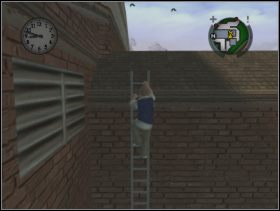 Skieruj się na prawo od autobusu i przechodząc przez warsztaty, odkryj drabinę prowadzącą na jeden z dachów - Rozdział I (2) | Opis przejścia Bully Scholarship Edition - Bully: Scholarship Edition - poradnik do gry