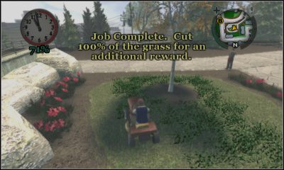 Celem zawsze jest skoszenie określonej procentowo powierzchni - Praca | 100% w Bully Scholarship Edition - Bully: Scholarship Edition - poradnik do gry