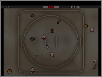 Im dalej zajdziesz, tym wagę będziesz podnosił coraz szybkiej ale tylko dlatego, że wszystko co pojawi się na ekranie robi się coraz większe - Gry arcade | 100% w Bully Scholarship Edition - Bully: Scholarship Edition - poradnik do gry